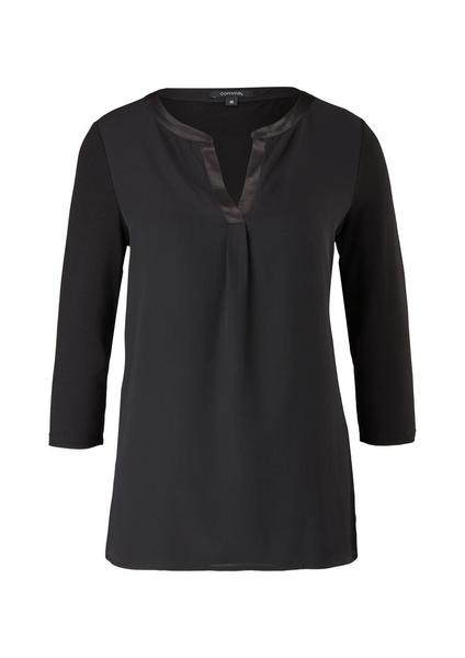 Materialmix-Shirt