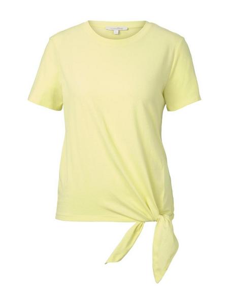 tee with knot - 16946/daffodil yellow