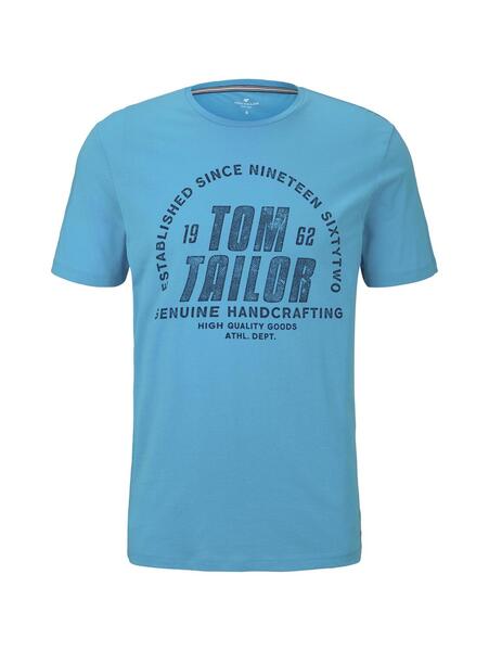 t-shirt with print - 22091/clear blue atoll