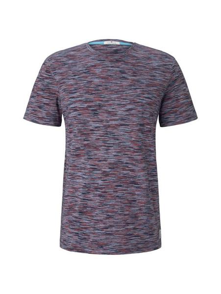 multicolored stripe t-shirt - 22932/navy neon spac