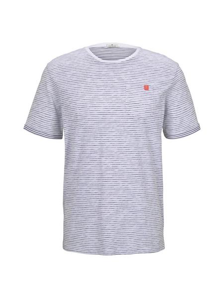 printed stripe tee - 22941/white printed stripe