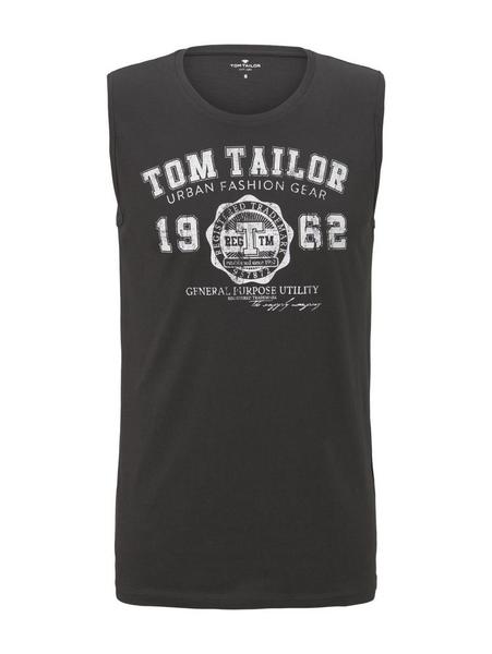 tanktop with logo print - 10313/Phanton Dark Grey