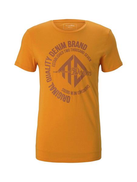 T-shirt with coinprint - 23779/goldfish orange