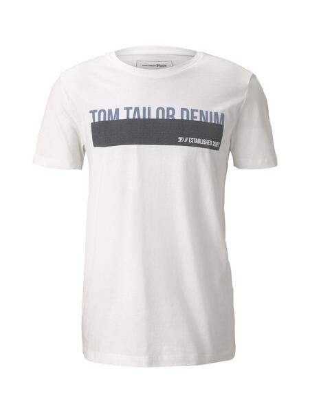 T-shirt with print - 11186/Blank De Blanc White