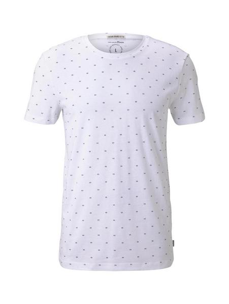 alloverprinted T-shirt - 23668/white small element