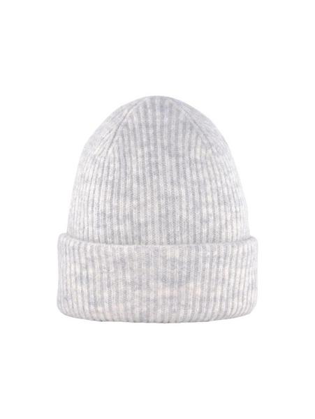 rib beanie - 24421/creme beige melange