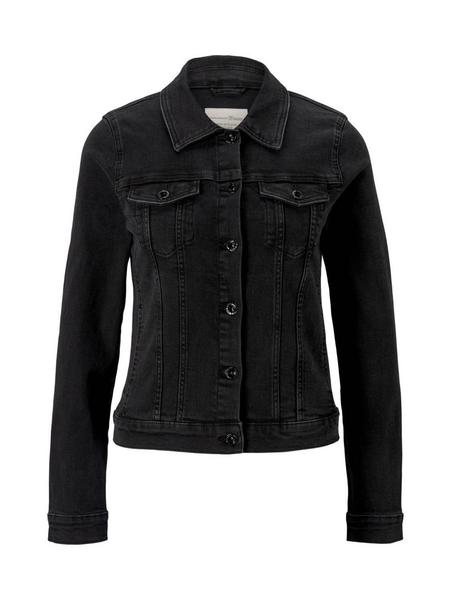 Denim riders jacket - 10250/used dark stone black
