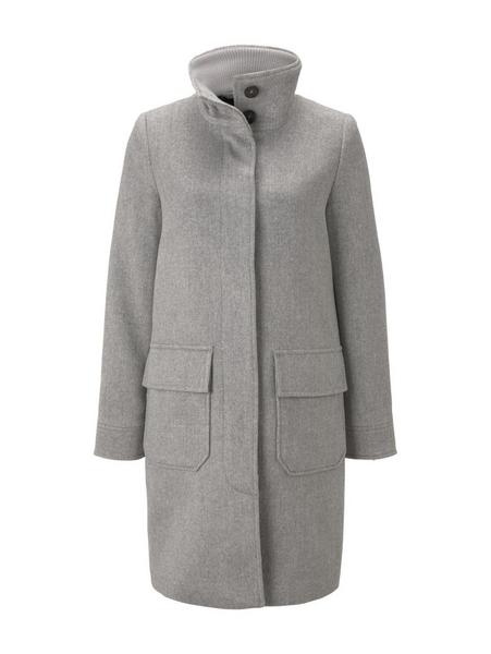 modern twill coat - 24057/mid grey twill structure