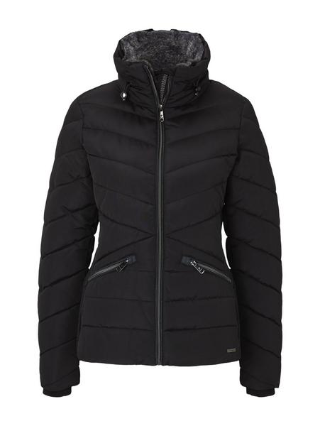 winterly puffer jacket - 14482/Deep Black
