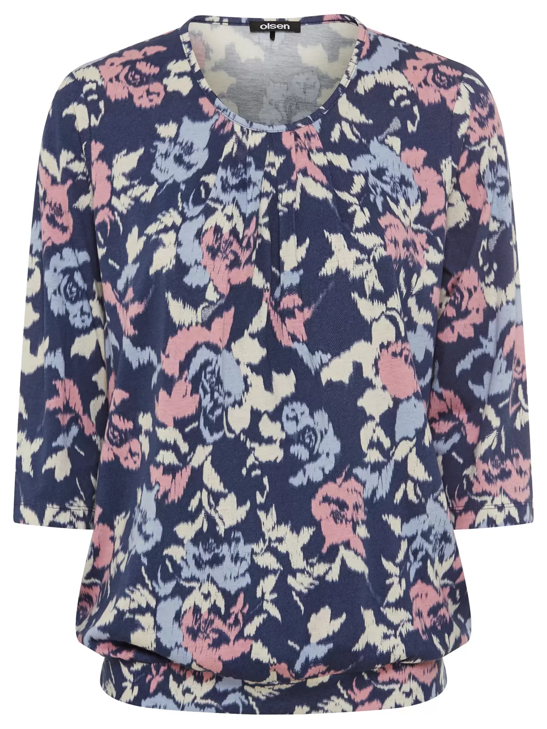 T-Shirt Long Sleeves - 40189/Indigo Denim
