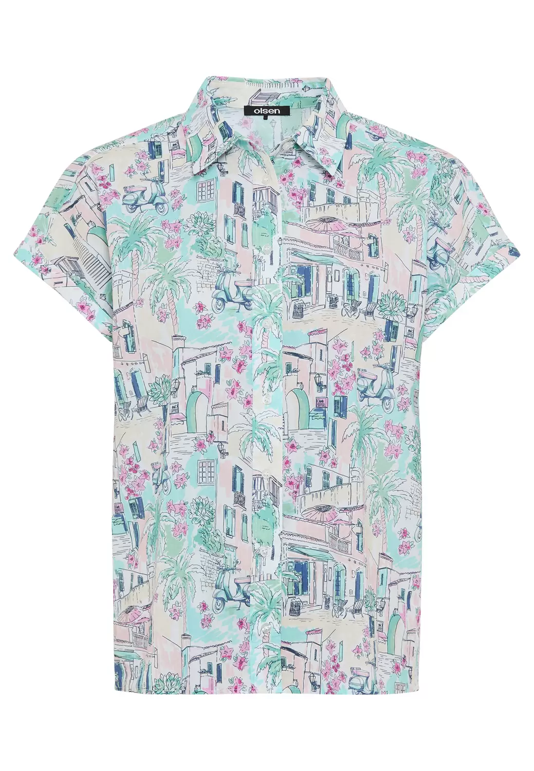 Blouse Woven Short Sleeves female