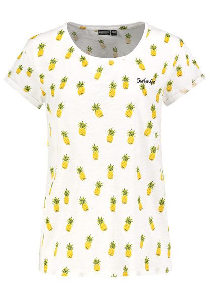 DOB Shirt, Basic,Rundhals mit Rippb - 22001/white-