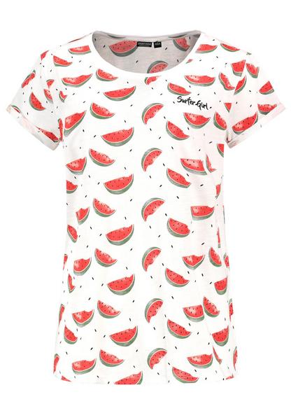 DOB Shirt, Basic,Rundhals mit Rippb - 22004/white-