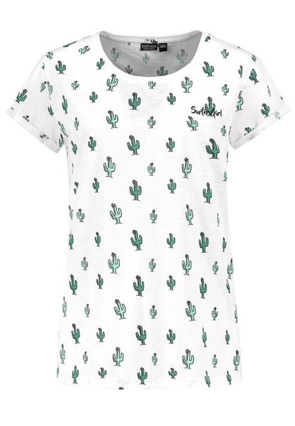 DOB Shirt, Basic,Rundhals mit Rippb - 22005/white-