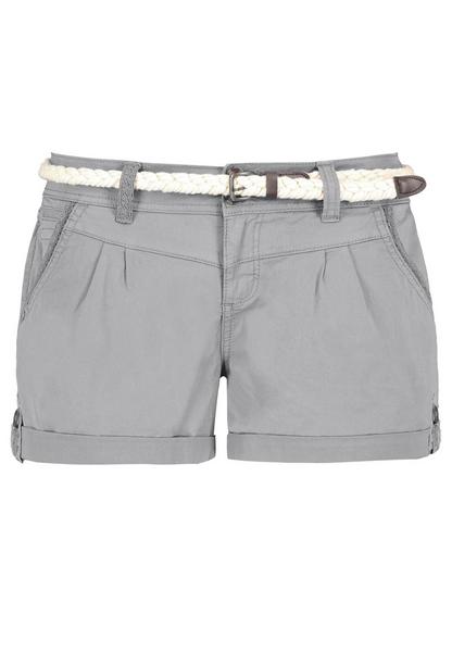 DOB Shorts, Falten vorne, Passe, - 23200/dawn grey