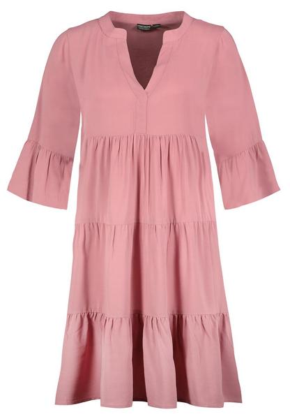 Kleid mit Volants,midi,3/4 