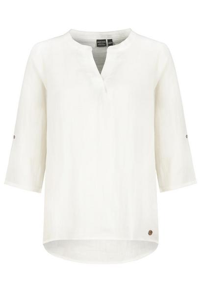 DOB bluse 3/4 arm,rundhals mit schl - 22000/offwhi