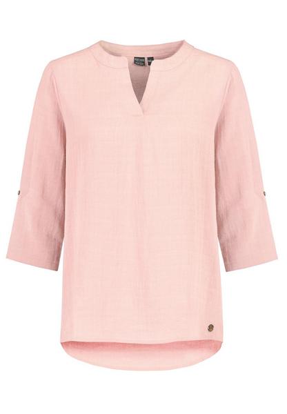 DOB bluse 3/4 arm,rundhals mit schl - 13200/pearl