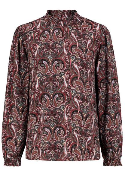 DOB Bluse, langarm, Rundhals mit ge - 21400/paisle