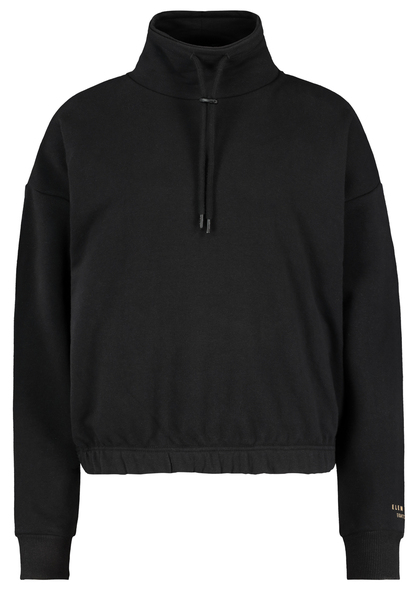 DOB langarm Sweat, Stehkragen mit T - 24000/black