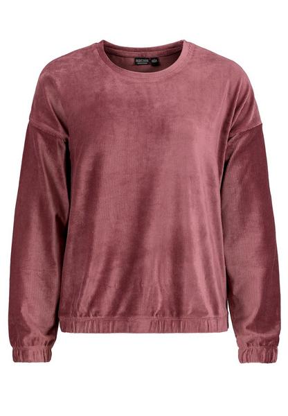 DOB Shirt, langarm, Rundhals mit Blende, überschnittene Schultern, Elastic Tape in Bündchen und Saum