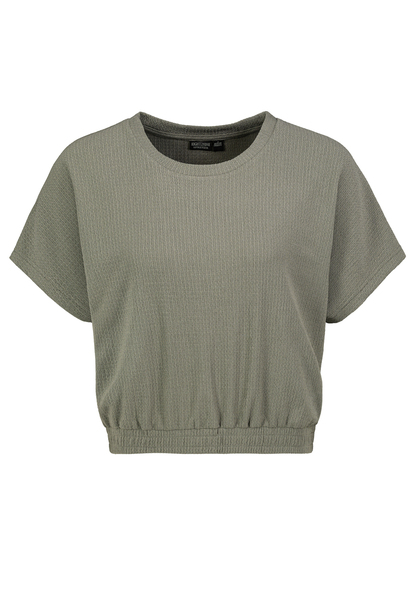 DOB Bluse, kurzarm, Rundhals mit Bl - 12300/washed