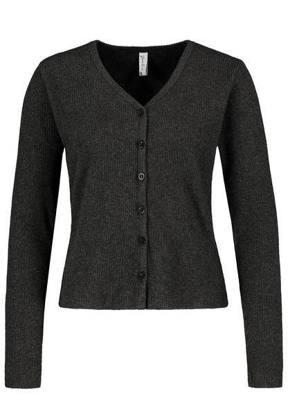 DOB cardigan, langarm,V-neck+ knopfleistepiping am neck, rippeinq.:D-Ribcardigan-20-O-212