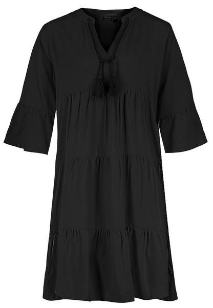 Kleid mit Volants, midi, 3/4 