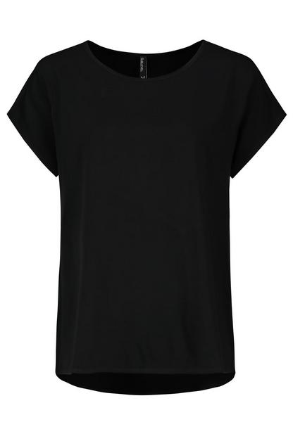 DOB Bluse, Rundhals mit Piping, 