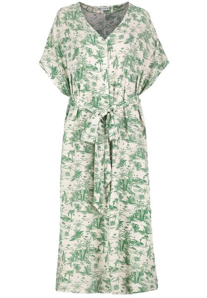 DOB Kleid, midi, V-Ausschnitt, 