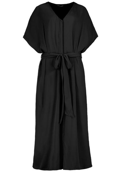 DOB Kleid, midi, V-Ausschnitt, 