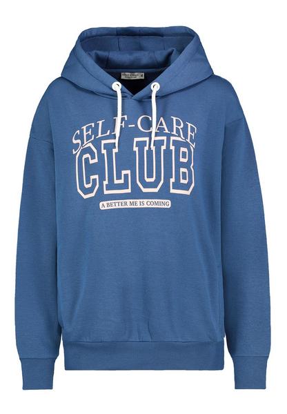 DOB Sweat, langarm, Kapuze mit Kordel, Rippblende,schräge Eingriffstaschen, verschiedene Drucke auf Brust,"SelfLove","GreatLife","Self-CareClub"