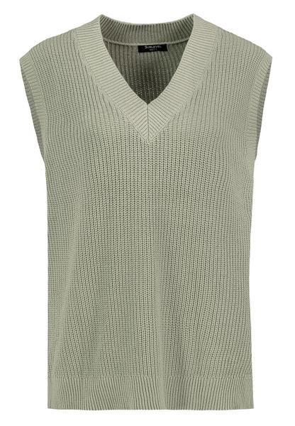 DOB Strick Pullunder, V-Ausschnitt, - 12200/forest