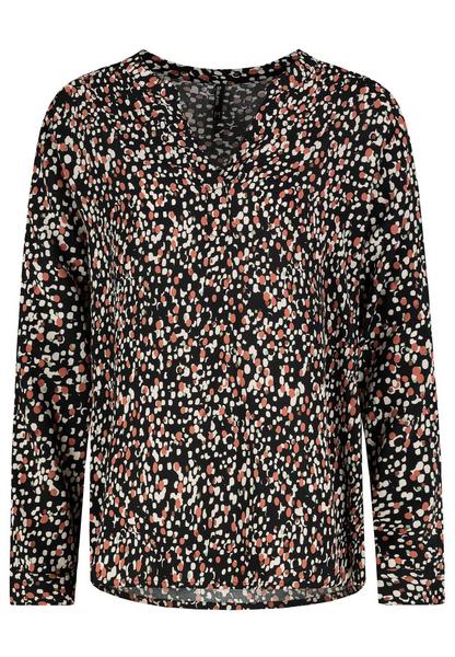 DOB Bluse, langarm mit Manschette, - 24001/black -