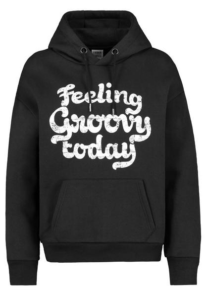 DOB Sweat, langarm, kapuze mit kord - 24000/black