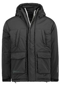 HAKA Jacke,hochstehende Kapuze, große Blasebalk taschen, Leistentaschen auf Brust,verdeckter zipper vorne, verstellbare cuffs, Passe hinten+vorne