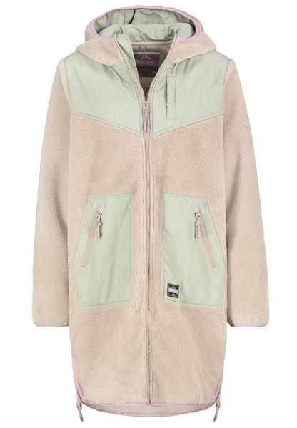 DOB Fleece Mantel,langarm,Kapuze,Pa - 20200/light