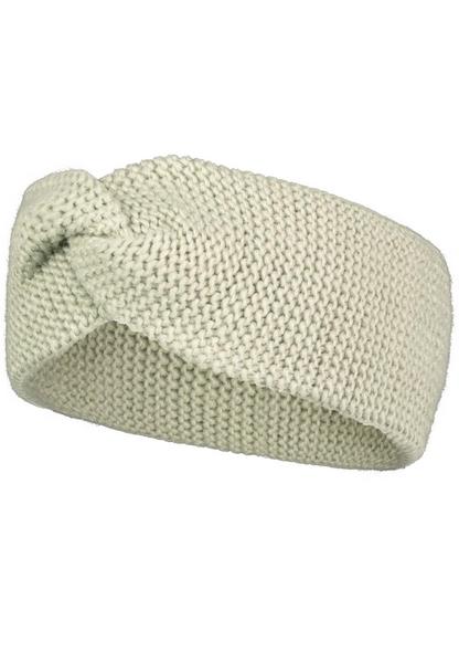 Damen Stirnband aus Strick mit Kno - 12200/light g