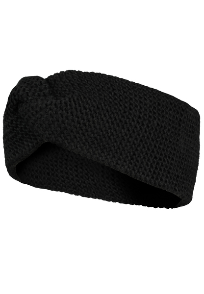 Damen Stirnband aus Strick mit Kno - 24000/black