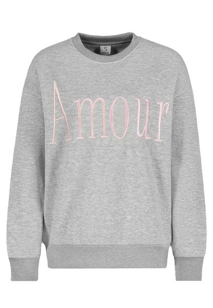 DOB Sweat, langarm, Rundhals mit Ri - 23100/light