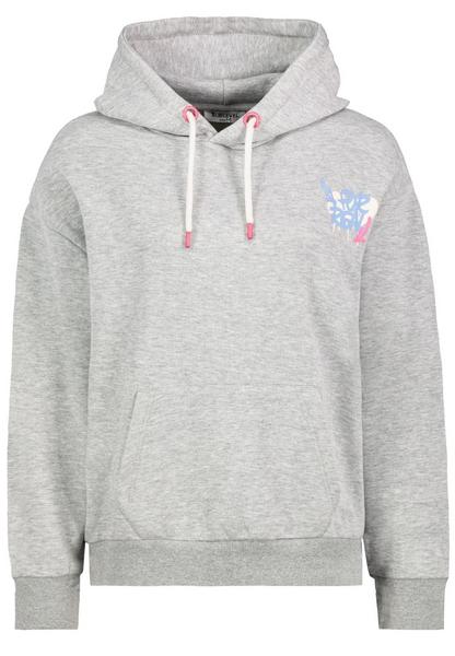 DOB Sweat, langarm, kapuze mit kord - 23100/light