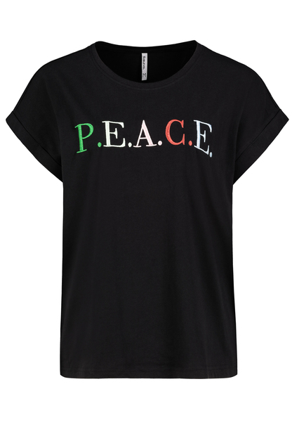 DOB T-Shirt, weiter Style, angeschn - 24000/black