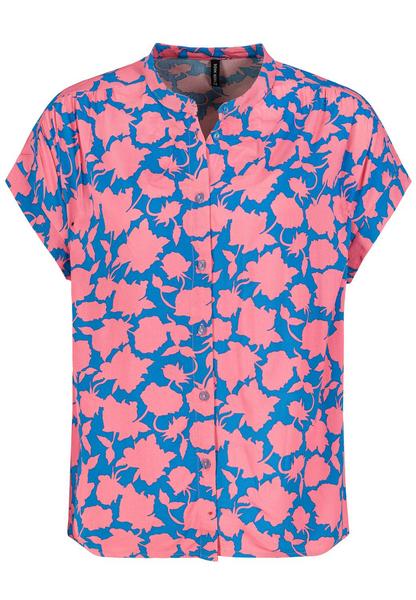 DOB Bluse, kurzarm, Rundhals mit St - 17600/flower