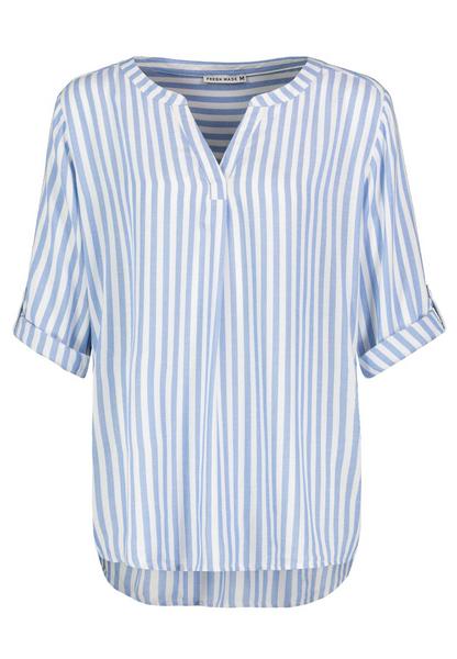 DOB Bluse, AOP, 3/4 arm, Stegkragen - 19001/marina