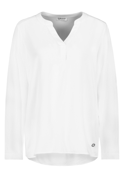 DOB Bluse, langarm mit Manschette, - 22000/white