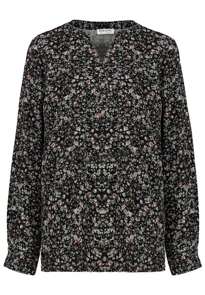DOB Bluse, langarm mit Manschette, - 24001/mille f