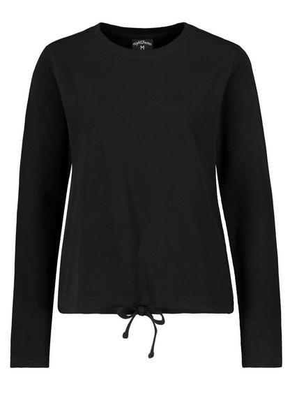 DOB Shirt, langarm, Rundhals mit Bl - 24000/black