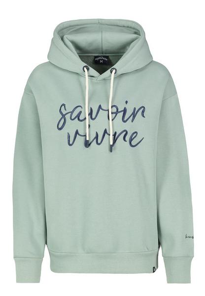 DOB Sweat, langarm, Kapuze mit Dart - 12200/Jadeit