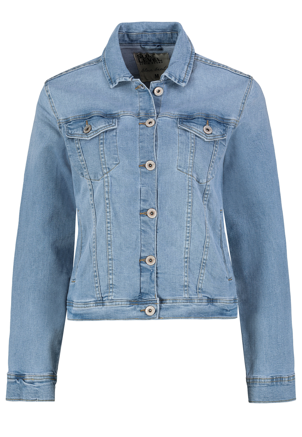 DOB Denim Jacke, Umlegekragen, female
