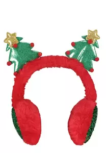 Ohrenschützer in Plüsch mit XMAS-De
